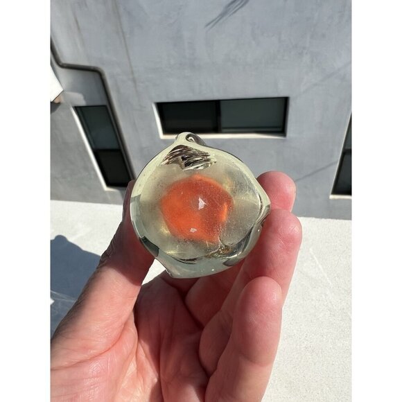 Vintage clear glass Panda bear paperweight VERY CUTE figurine coquette - Picture 5 of 11